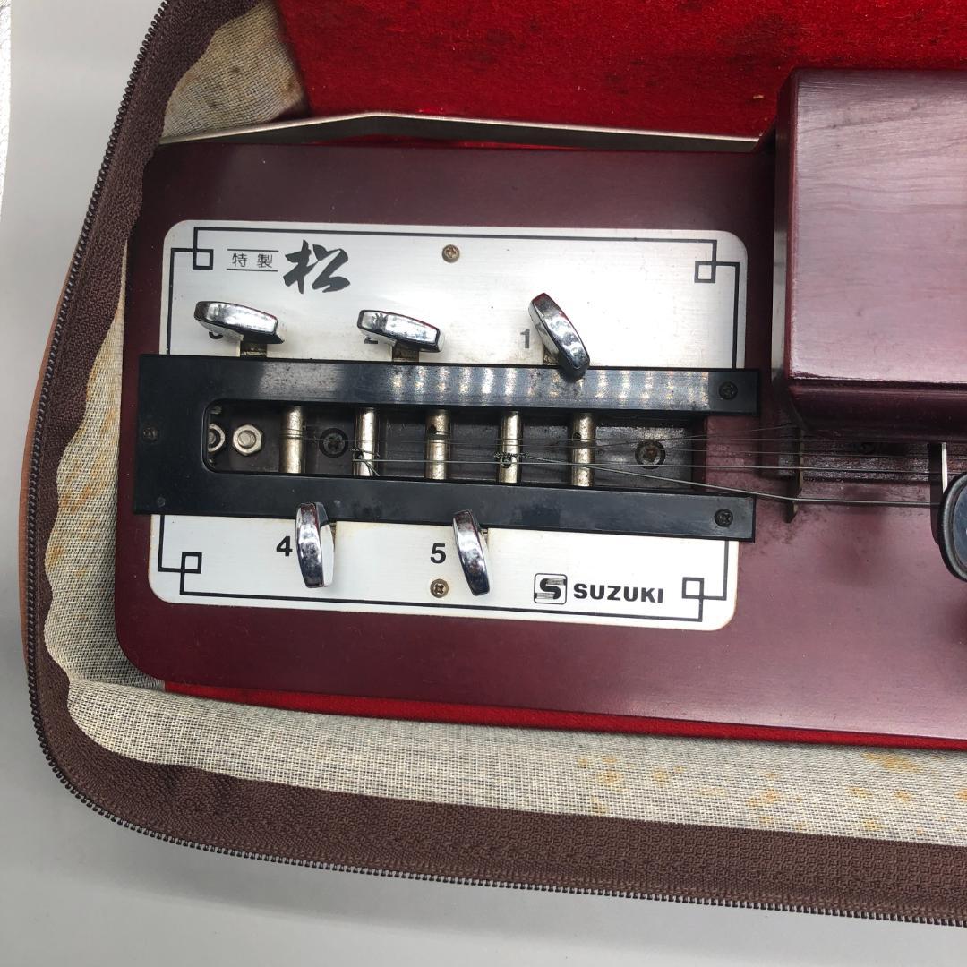 SUZUKI　鈴木　大正琴　琴　レトロ　ハードケース付き　OR
