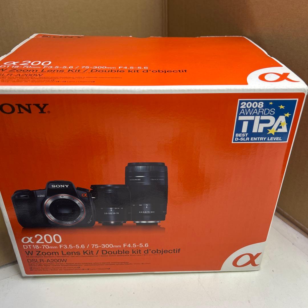 6755 【動作未確認】SONY ソニー α200 ダブルズームレンズ キット