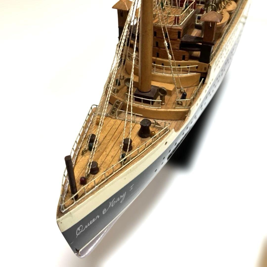 ESH033豪華客船「クイーン・メリー号」木製完成品模型