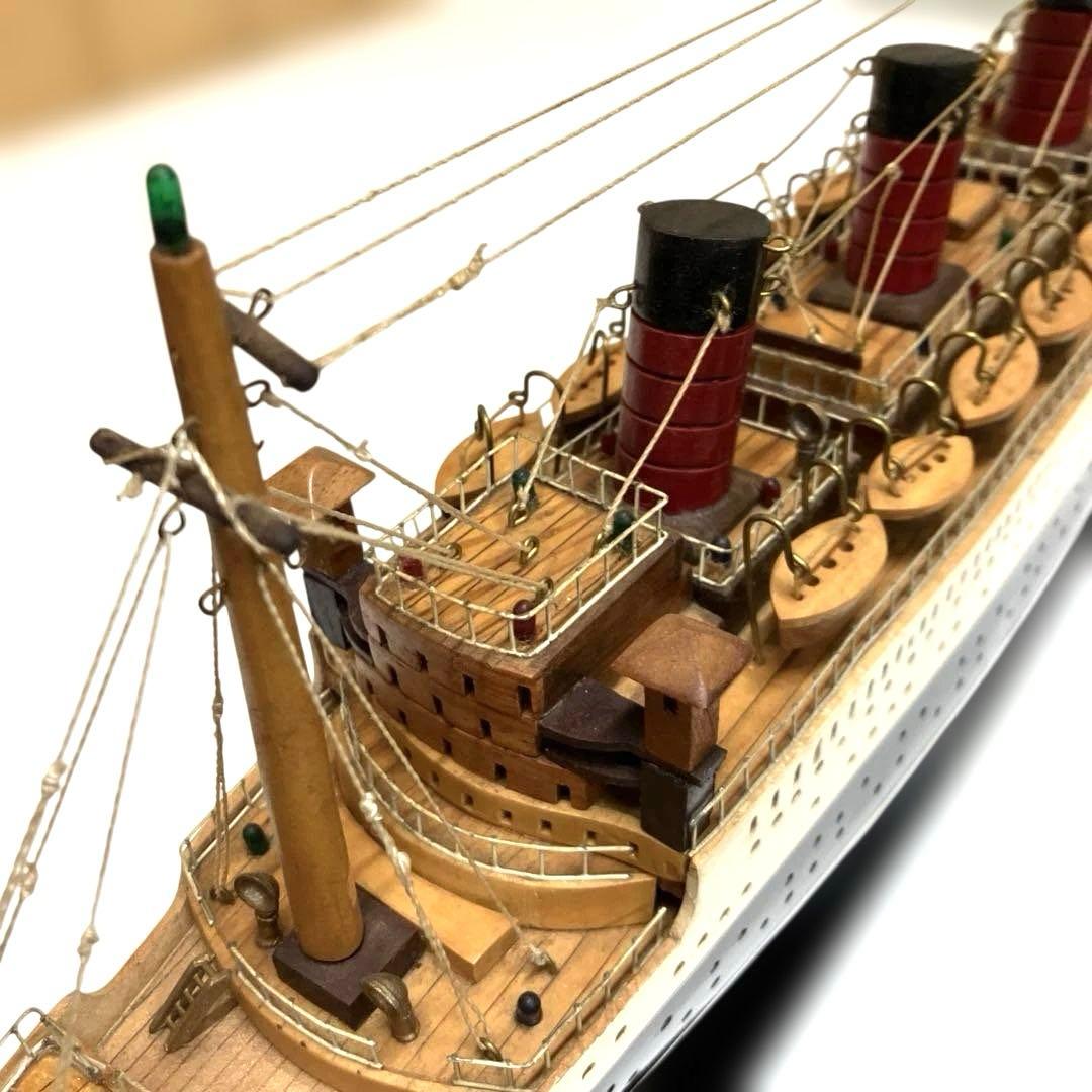 ESH033豪華客船「クイーン・メリー号」木製完成品模型