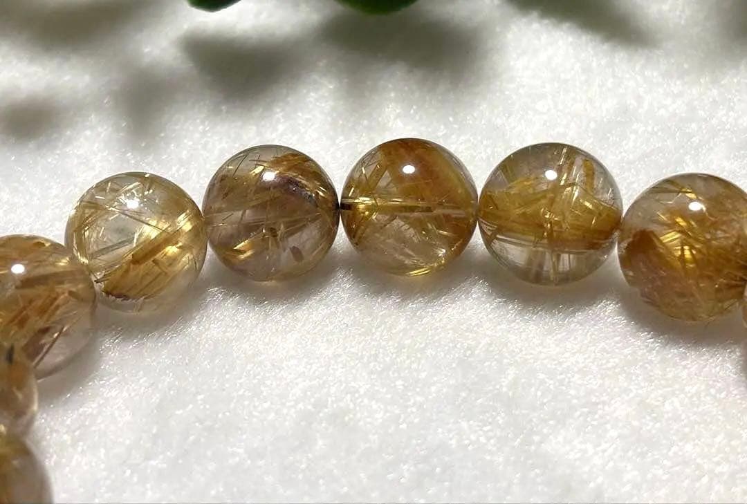 究極品質　天然石の王者　幻のナチュラルフュージョンタイチンルチルクォーツのブレス
