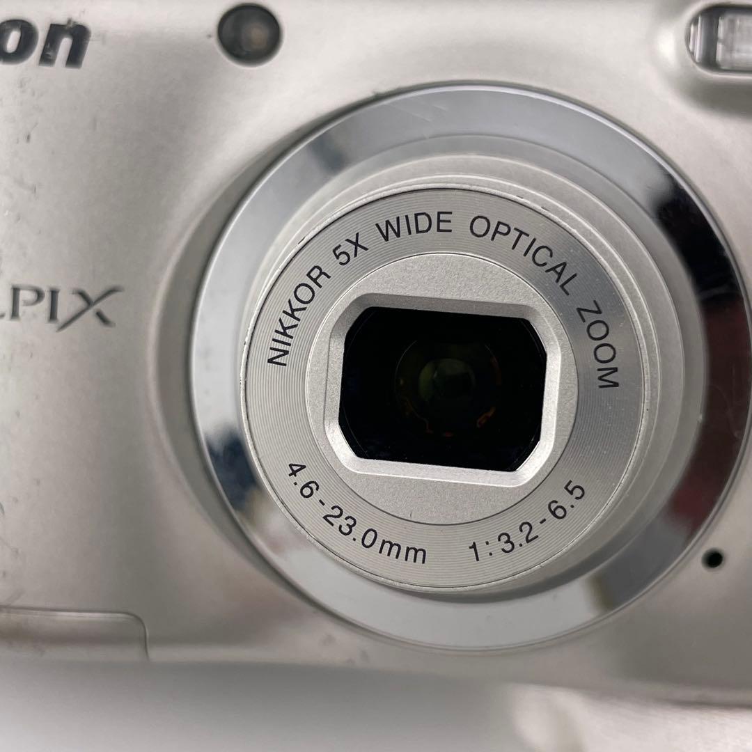 追加あり⭕️乾電池式【動作確認済】Nikon COOLPIX A10　シルバー