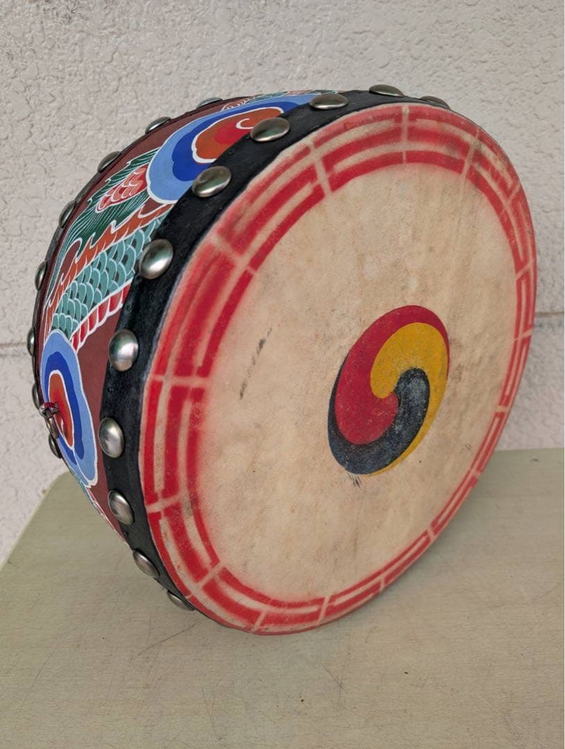 【リユース品】太鼓①　1尺3寸　38ｃｍ　両面太鼓　祭り　祭事