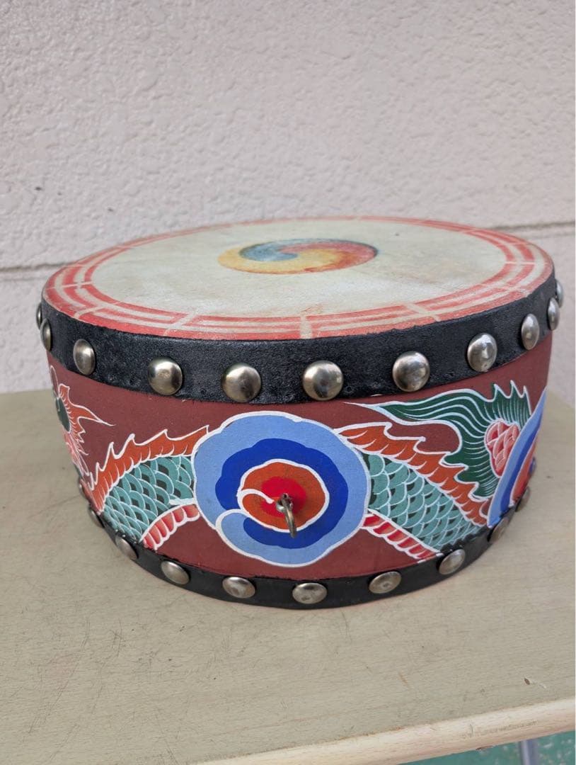 【リユース品】太鼓①　1尺3寸　38ｃｍ　両面太鼓　祭り　祭事