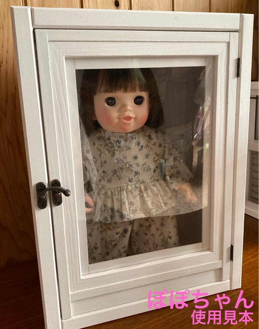 人形用木製収納ケース(白色) ハンドメイド　リカちゃん　ブライス　アイシードール