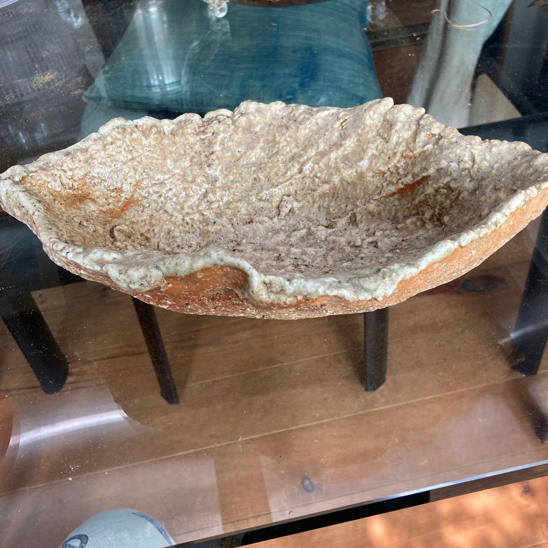 自然秞焼き締めの器