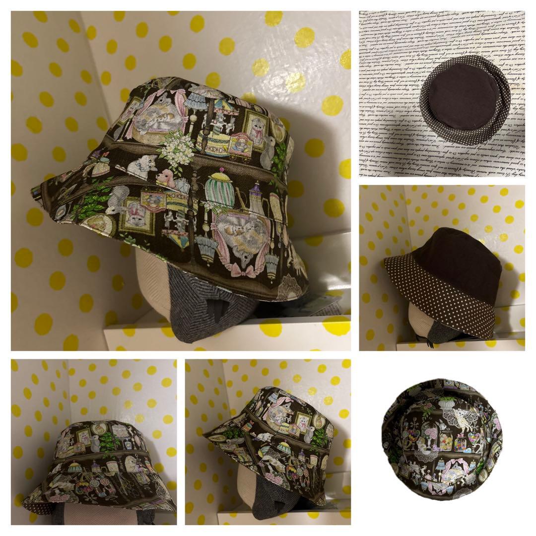 ラウンドバッグ♡ポシェット♡帽子　ユキエモンハンドメイド