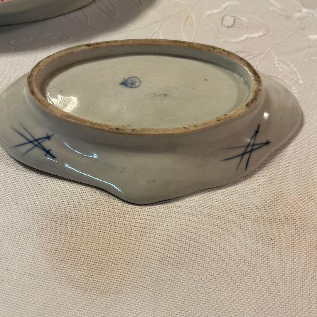 古伊万里　恵比寿柄　3枚セット　骨董品