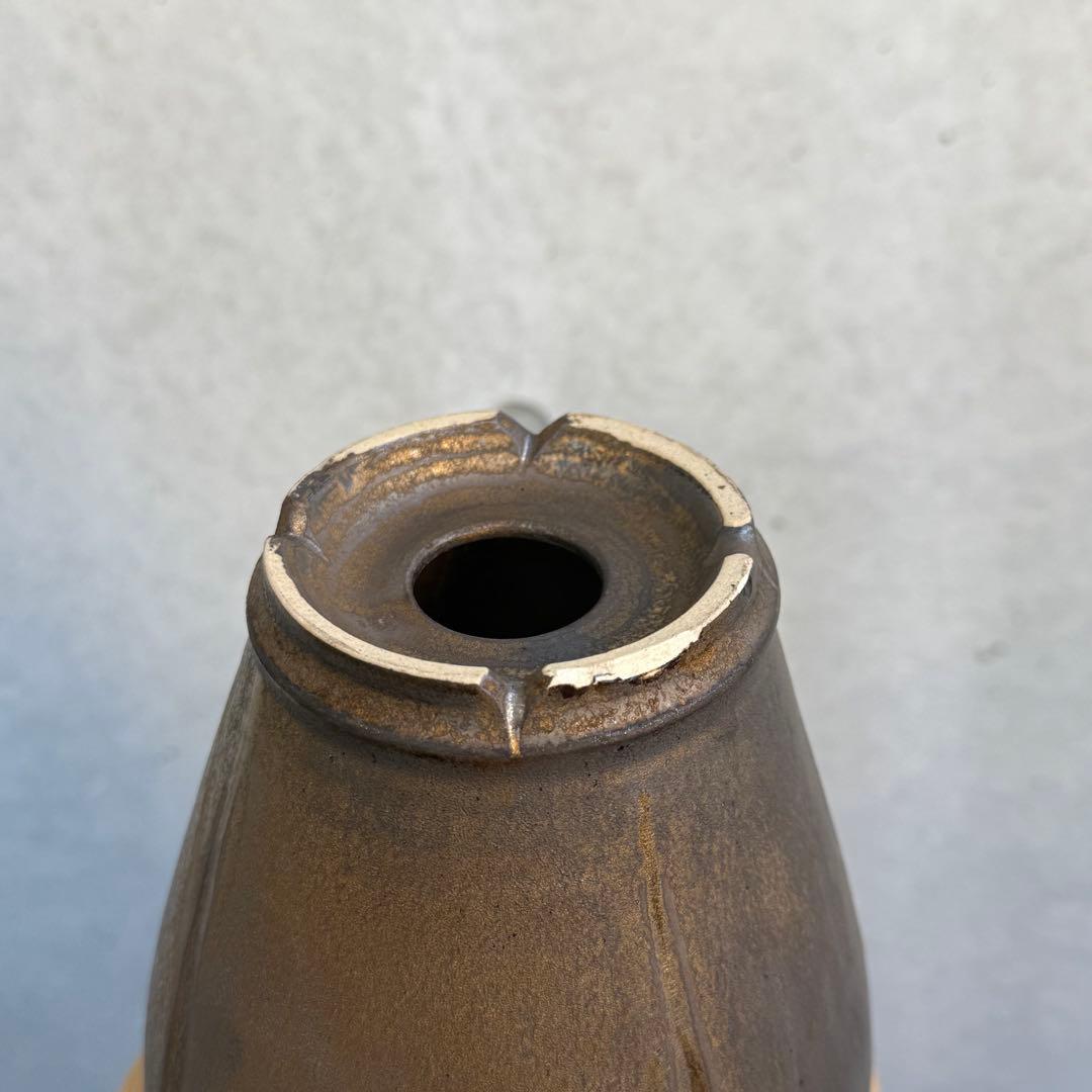 新里竜子 鶴仙園 陶器鉢 植木鉢