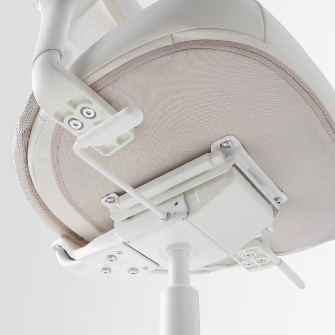 IKEA 昇降式 デスク ＆ パソコン チェア セット 白 ホワイト 疲労軽減