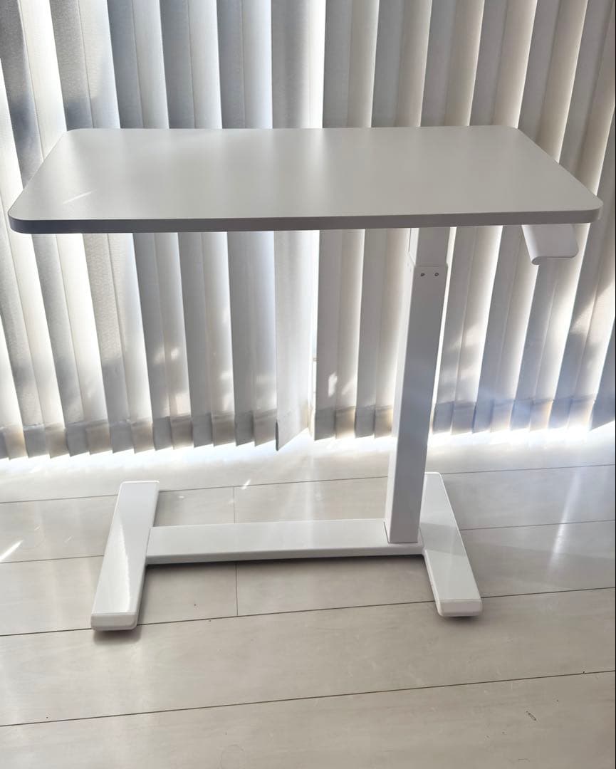 IKEA 昇降式 デスク ＆ パソコン チェア セット 白 ホワイト 疲労軽減