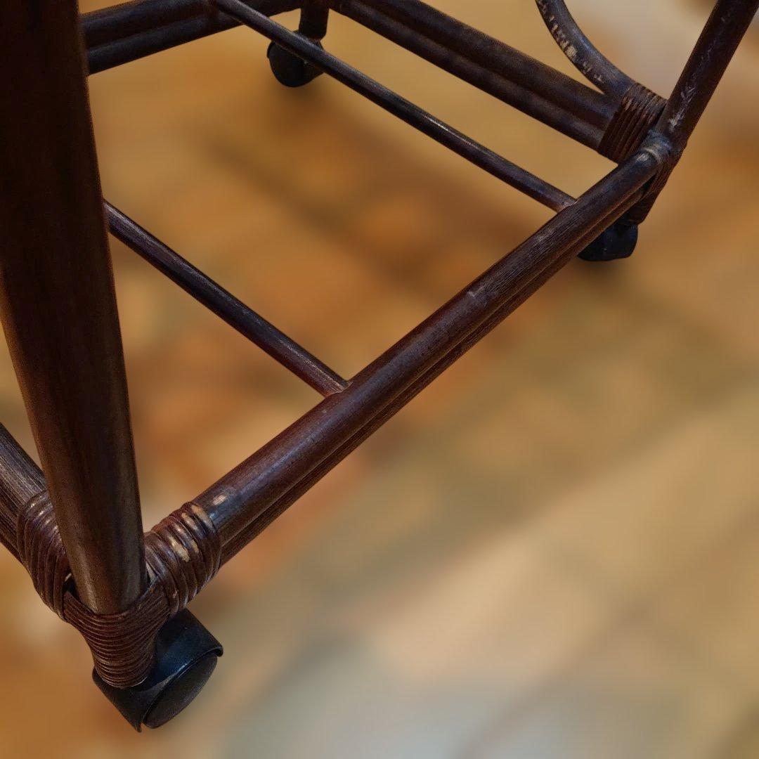 籐ラタン 収納ラック 収納ワゴン ランドリー サニタリー　藤