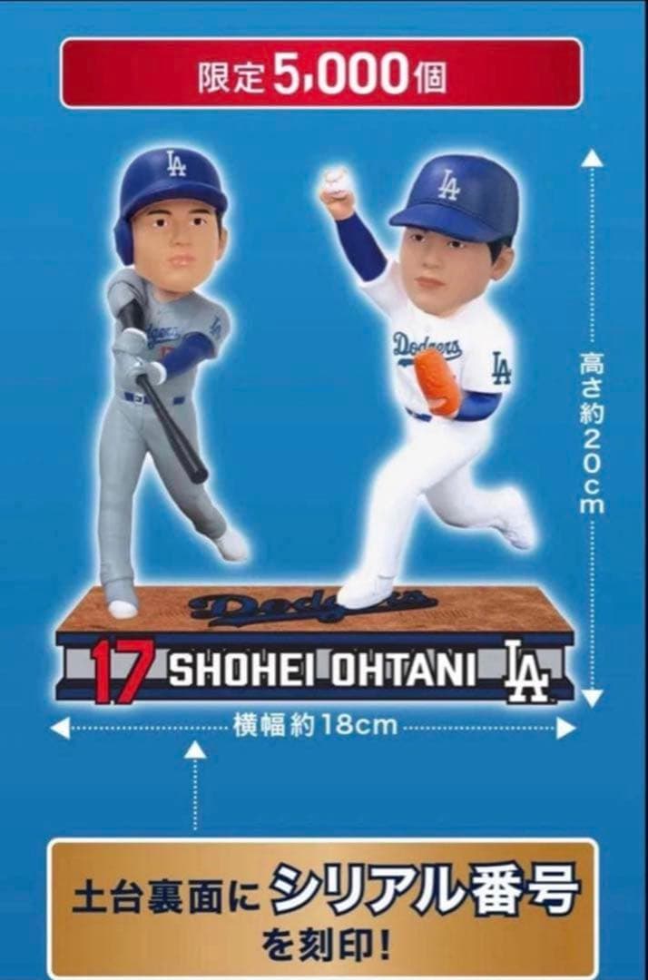 世界5000個限定 大谷翔平 2刀流ボブルヘッド 2025 シリアル番号付き