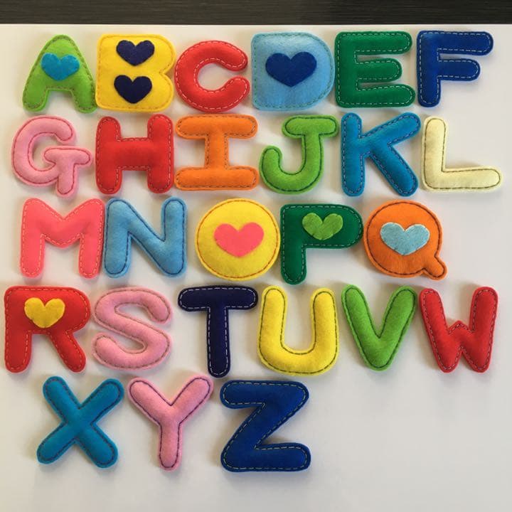 受注製作☆フェルトのアルファベット、数字etc