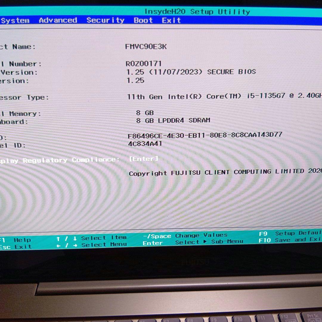 美品 E⑦ 富士通　FMVC90E3K　CH90/E3