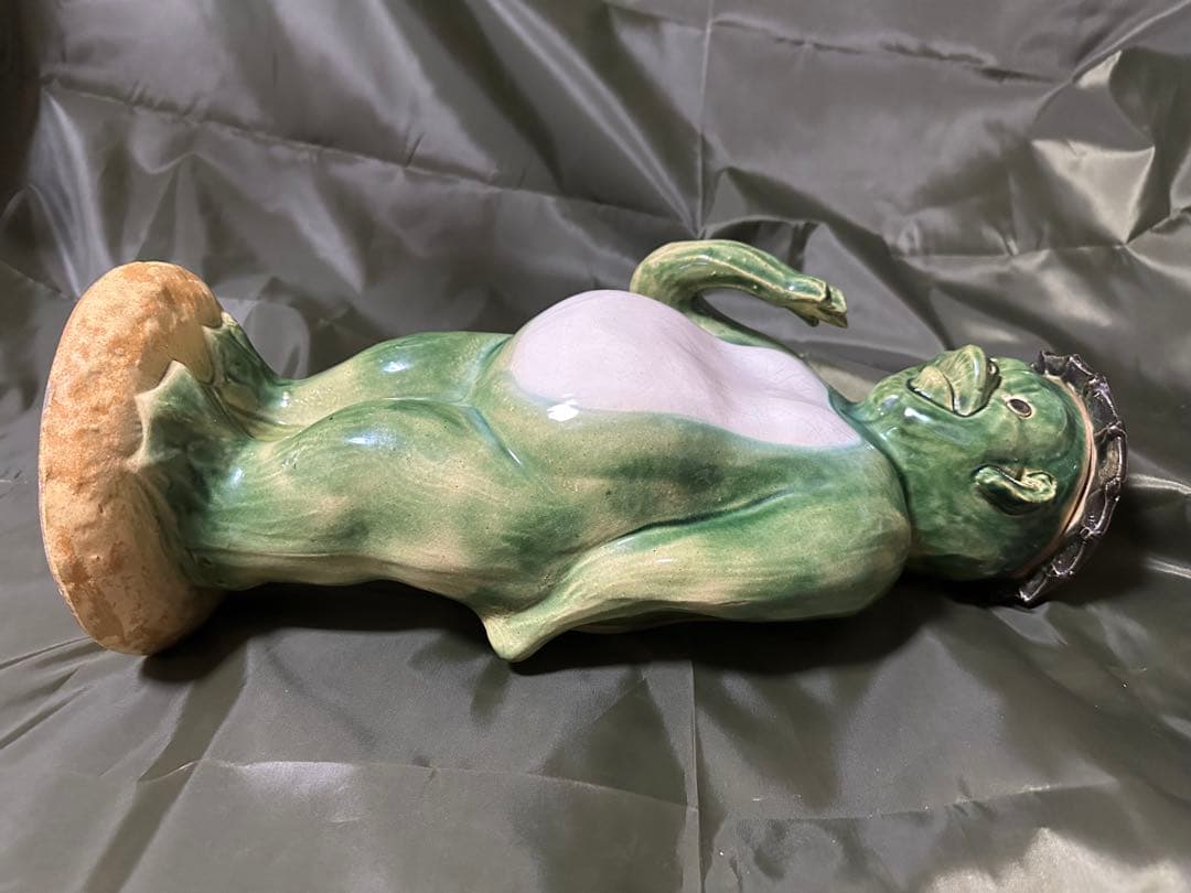 河童(カッパ)陶器置物　ビッグサイズ48㎝