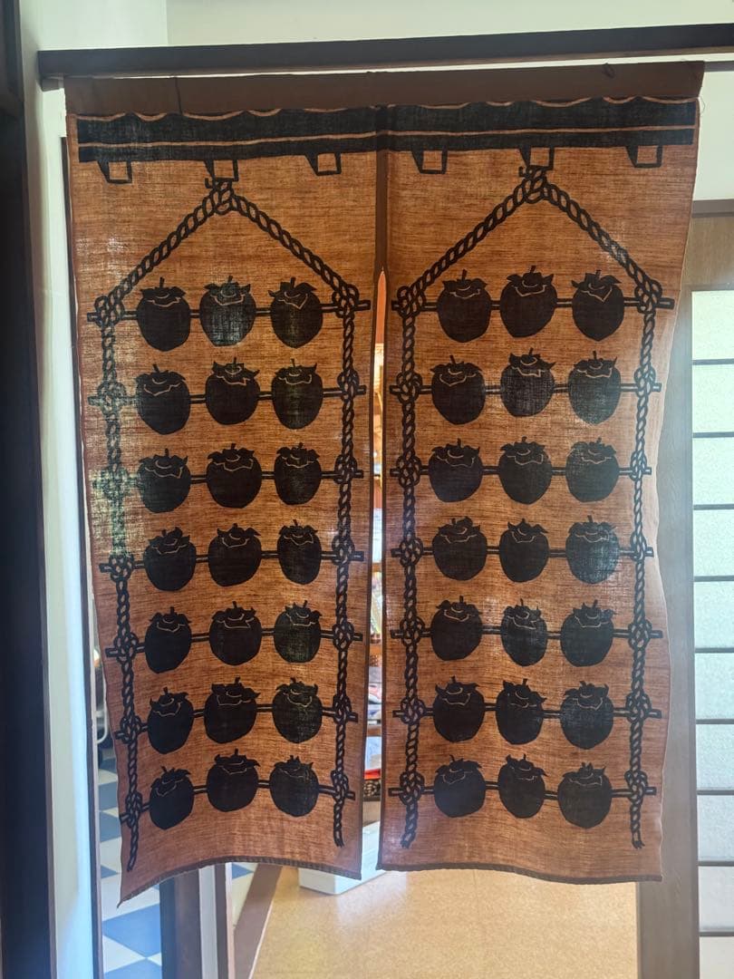 民藝 型染め のれん ヴィンテージ 昭和レトロ フォークアート