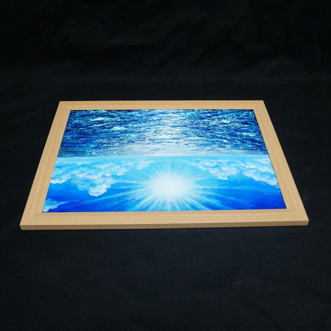 油絵 油彩 油彩画 絵 絵画 【輝きの海】