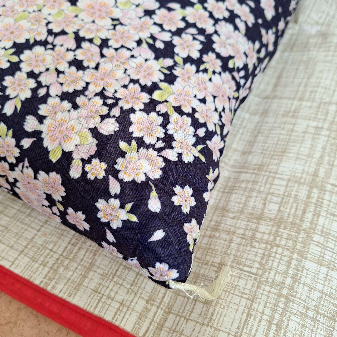 【美品】桜柄 座布団 5枚セット