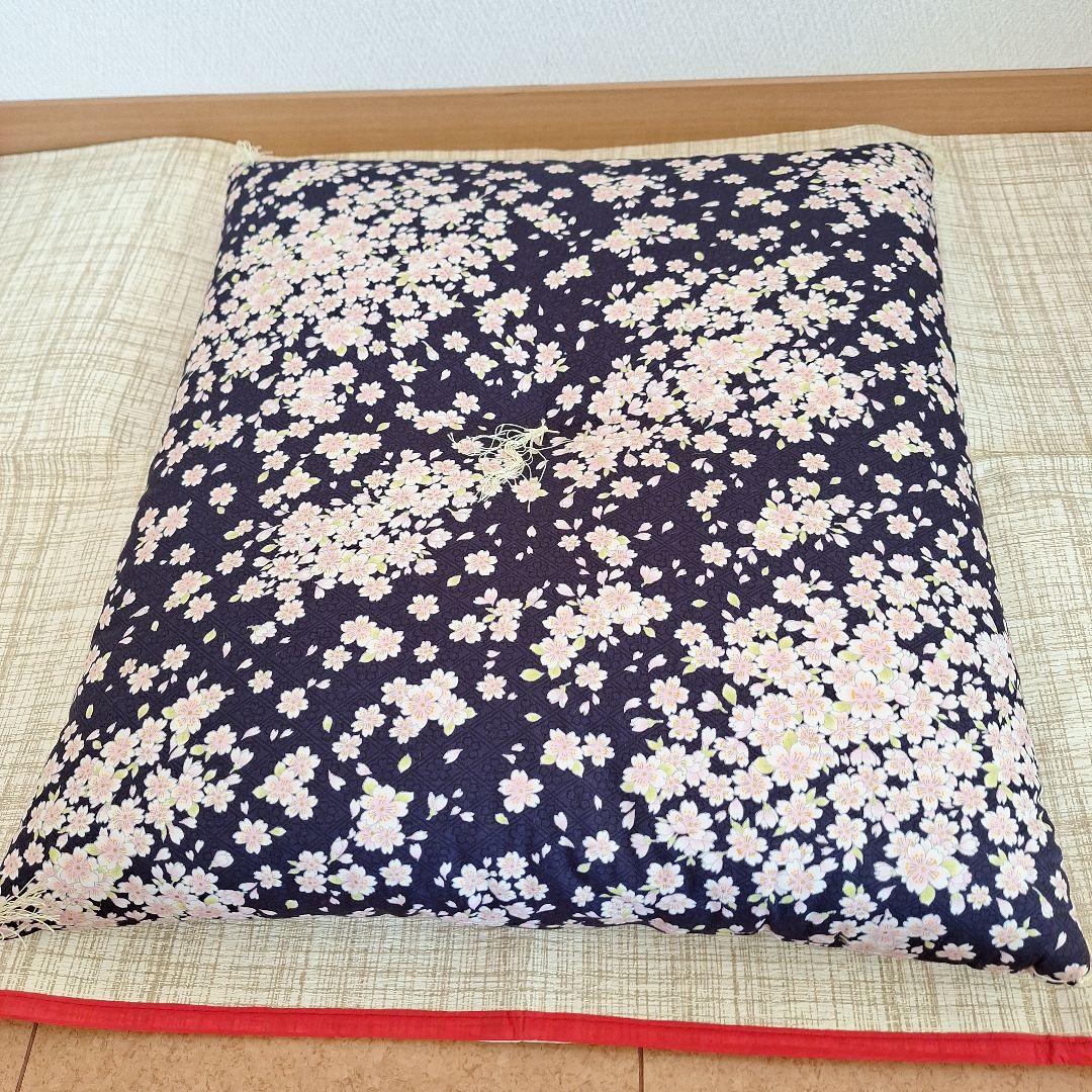 【美品】桜柄 座布団 5枚セット