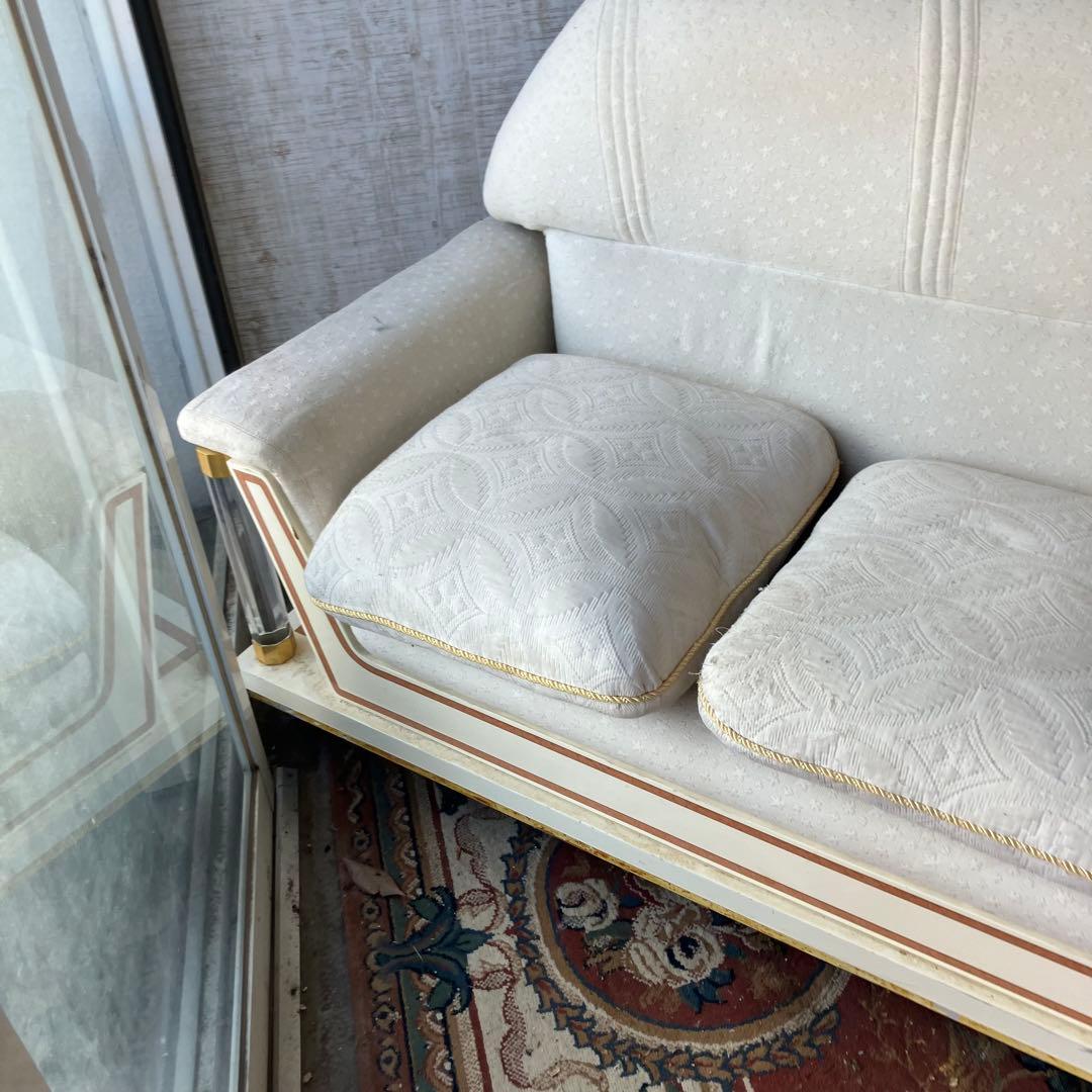 creations Curci Paris ロココ様式 木製 3人掛けソファー