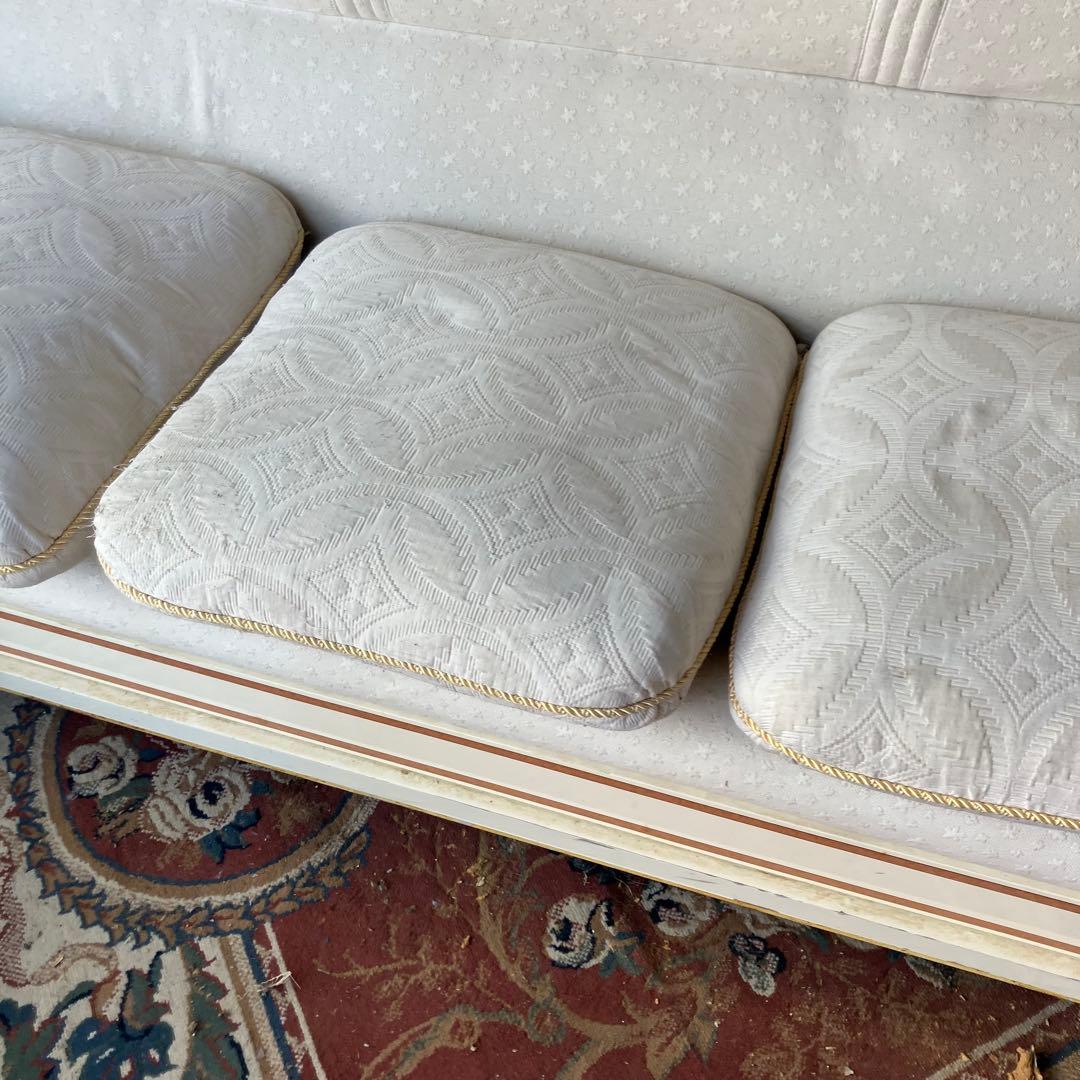 creations Curci Paris ロココ様式 木製 3人掛けソファー