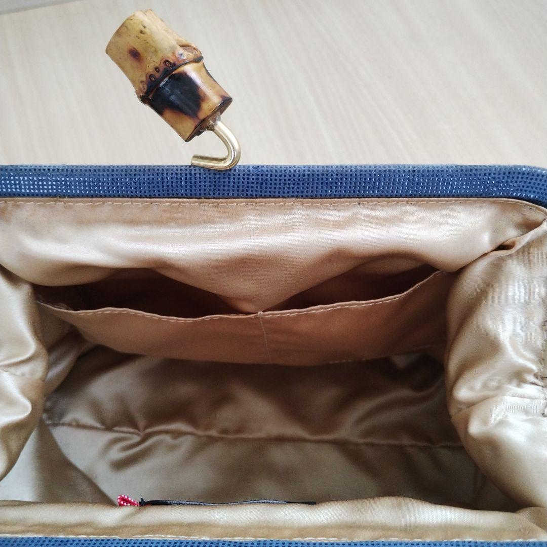 capal 緑系 編み物 ハンドバッグ