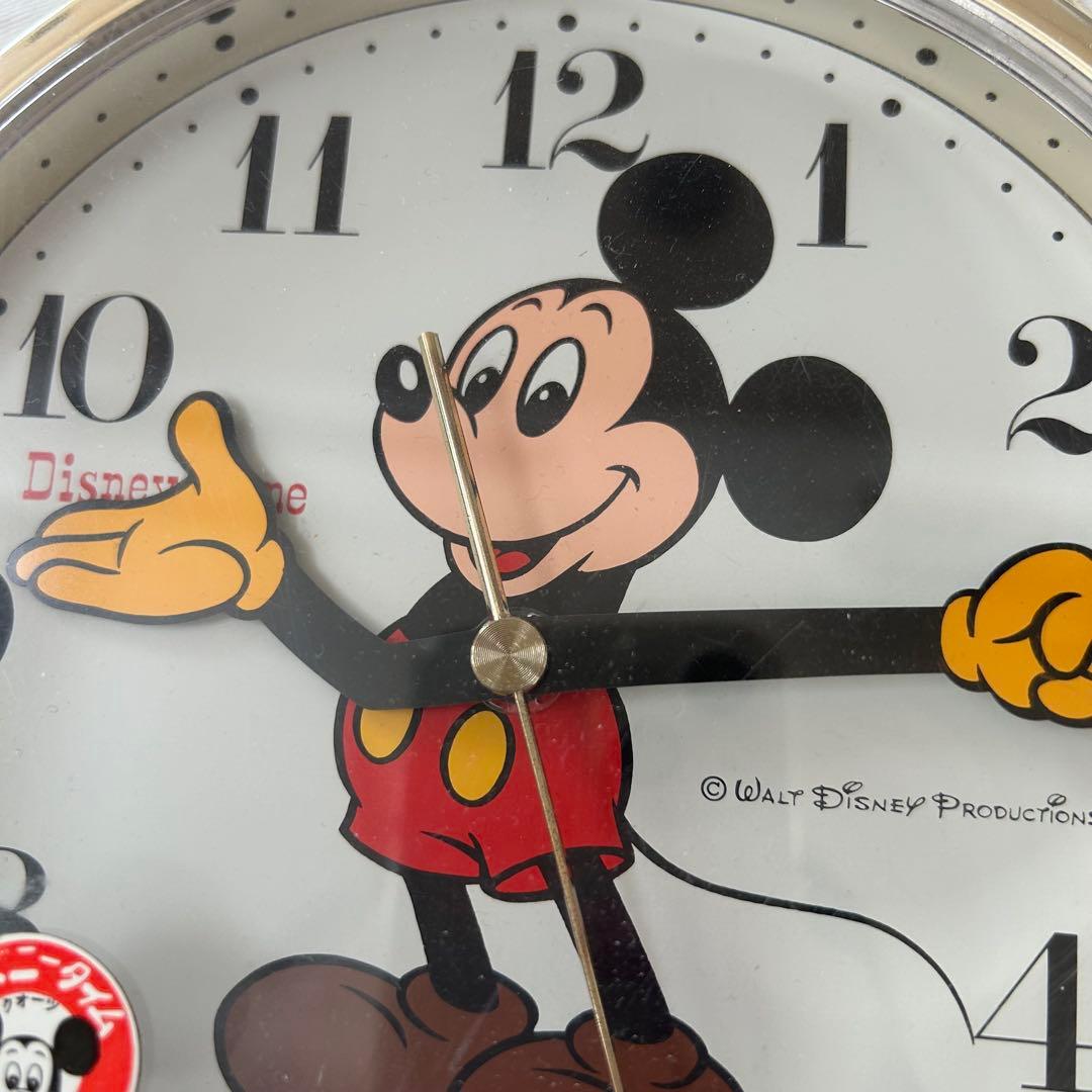 DISNEY* ミッキーマウス 腕時計型 壁かけ時計 アンティーク レトロ