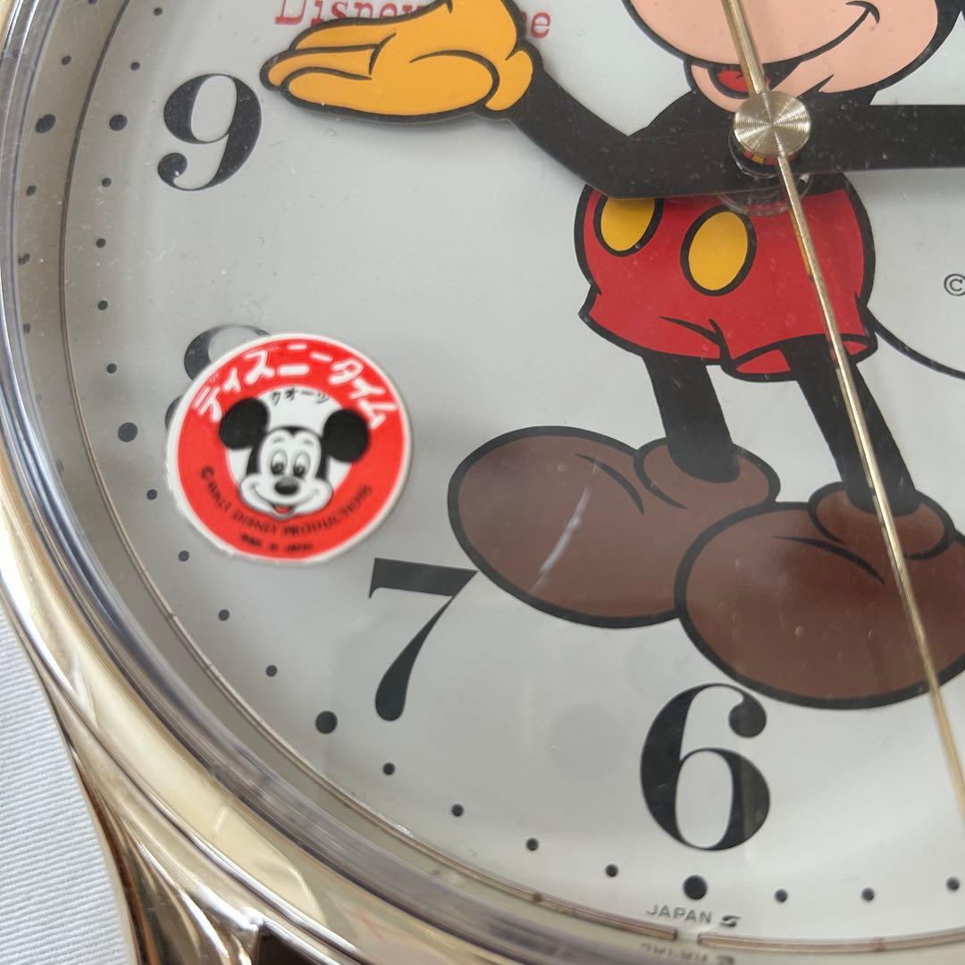DISNEY* ミッキーマウス 腕時計型 壁かけ時計 アンティーク レトロ