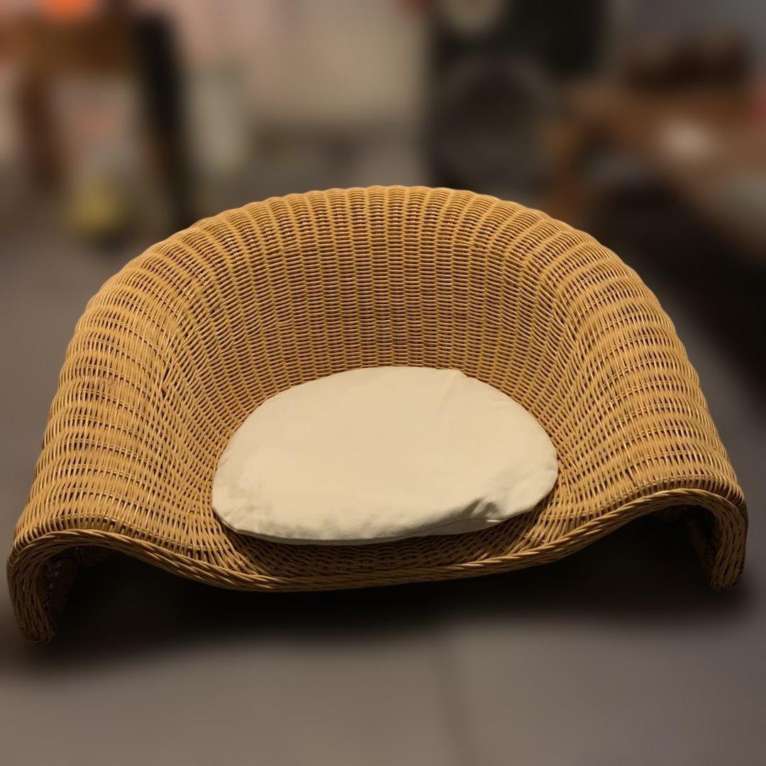 ラタン　座椅子