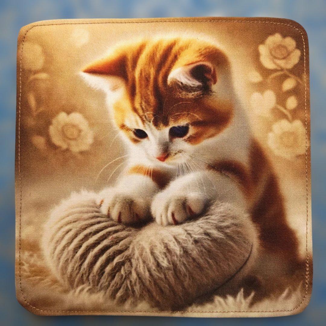 まるみ　ハンカチ19枚 　パネル1枚　ねこちゃん柄