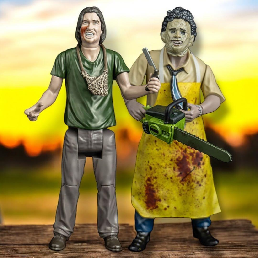 悪魔のいけにえ 5インチ フィギュア レザーフェイス＋ヒッチハイカー　2体セット