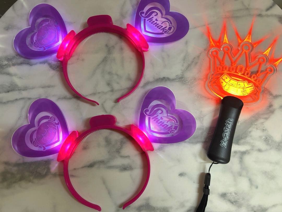 しなこカチューシャ リアルピース ペンライトharajuku festival