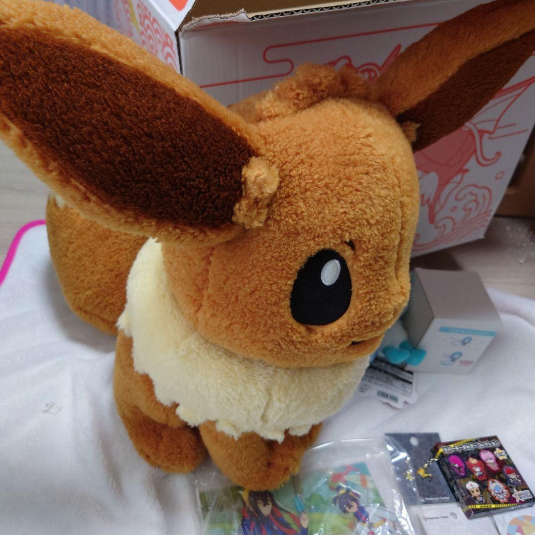 ピカピカボックス2026　イーブイぬいぐるみ、アクリルスタンド、グラスなど9点