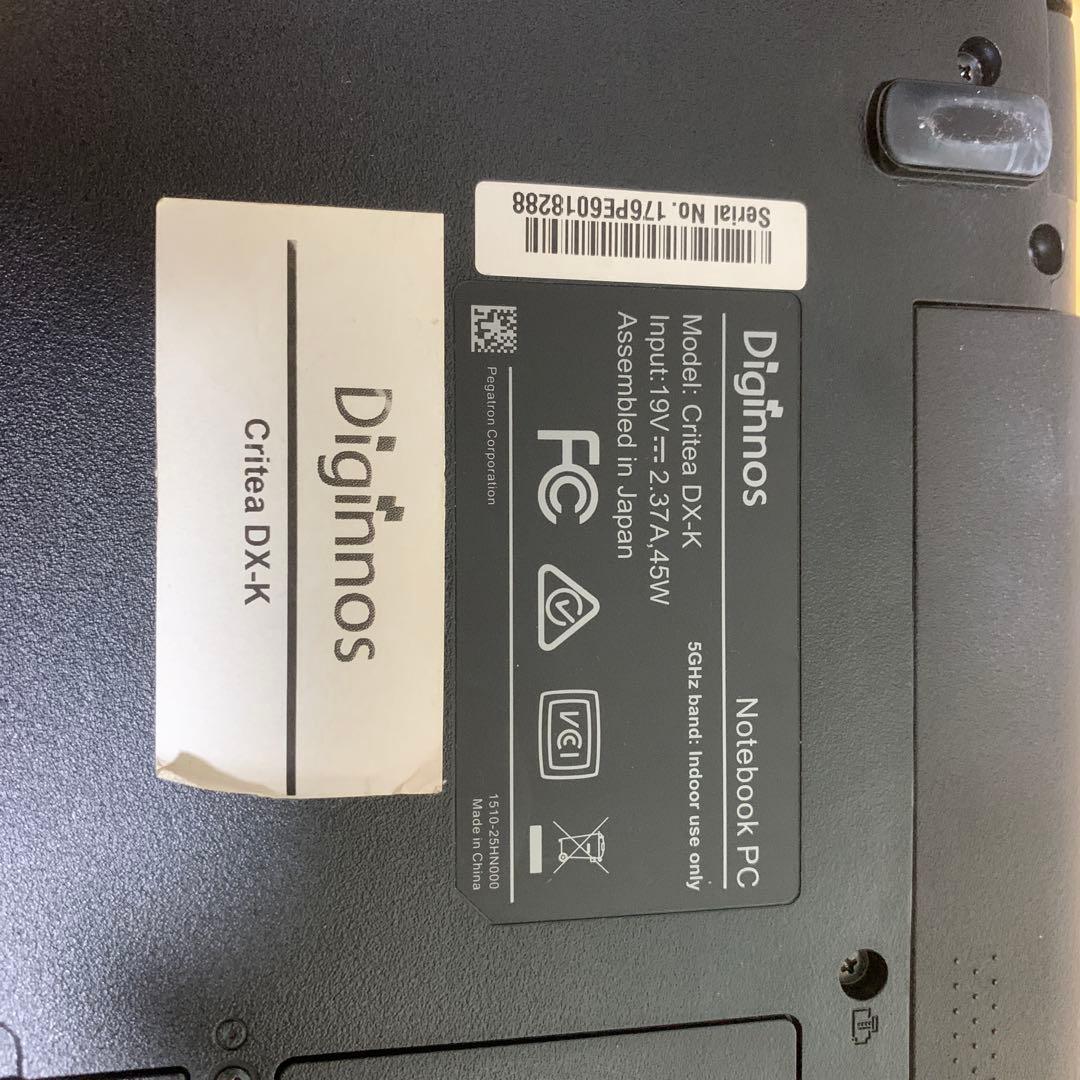 Diginnos Critea DX-K ノートPC