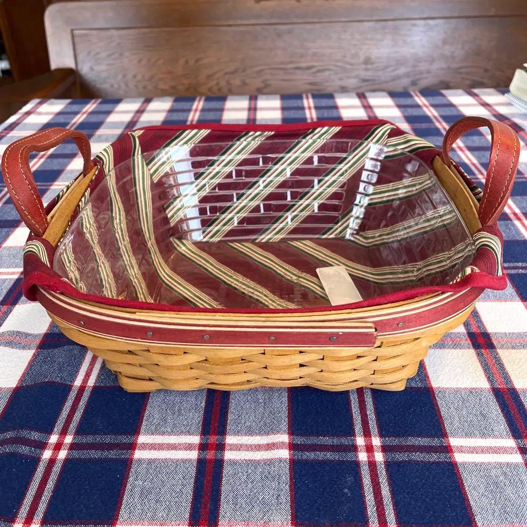 ロンガバーガーバスケット　longaberger小物入れ　かご