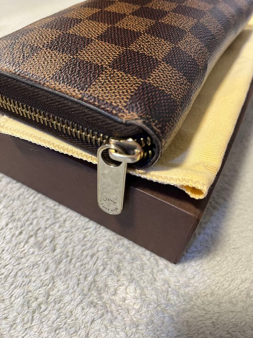 【正規品】LOUIS VUITTON ダミエ ラウンドファスナー 長財布