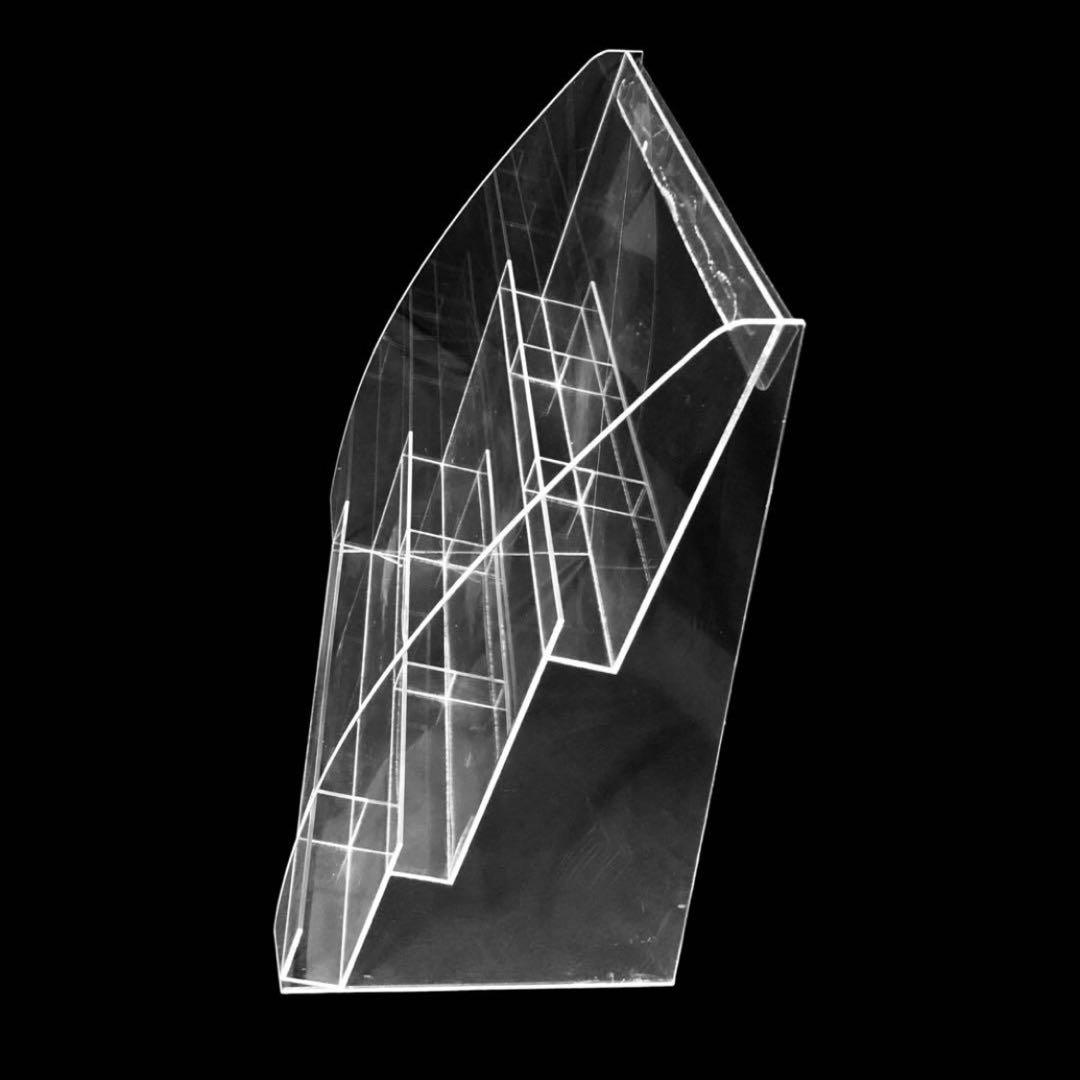 店舗 アクリル什器 棚ポケット陳列ディスプレイ ブック マガジン スタンド 大