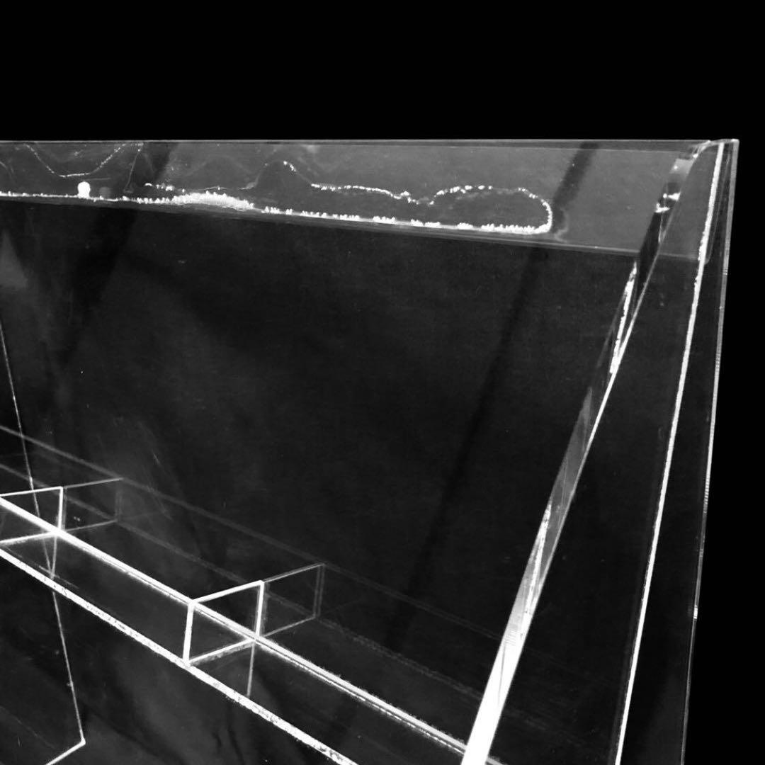 店舗 アクリル什器 棚ポケット陳列ディスプレイ ブック マガジン スタンド 大