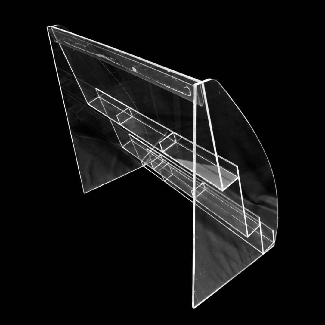 店舗 アクリル什器 棚ポケット陳列ディスプレイ ブック マガジン スタンド 大