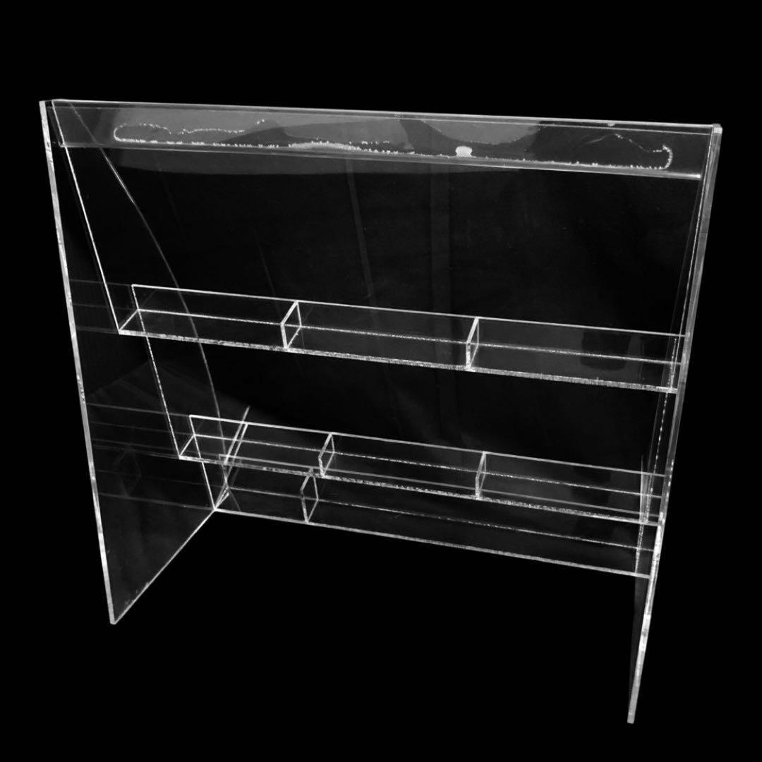店舗 アクリル什器 棚ポケット陳列ディスプレイ ブック マガジン スタンド 大