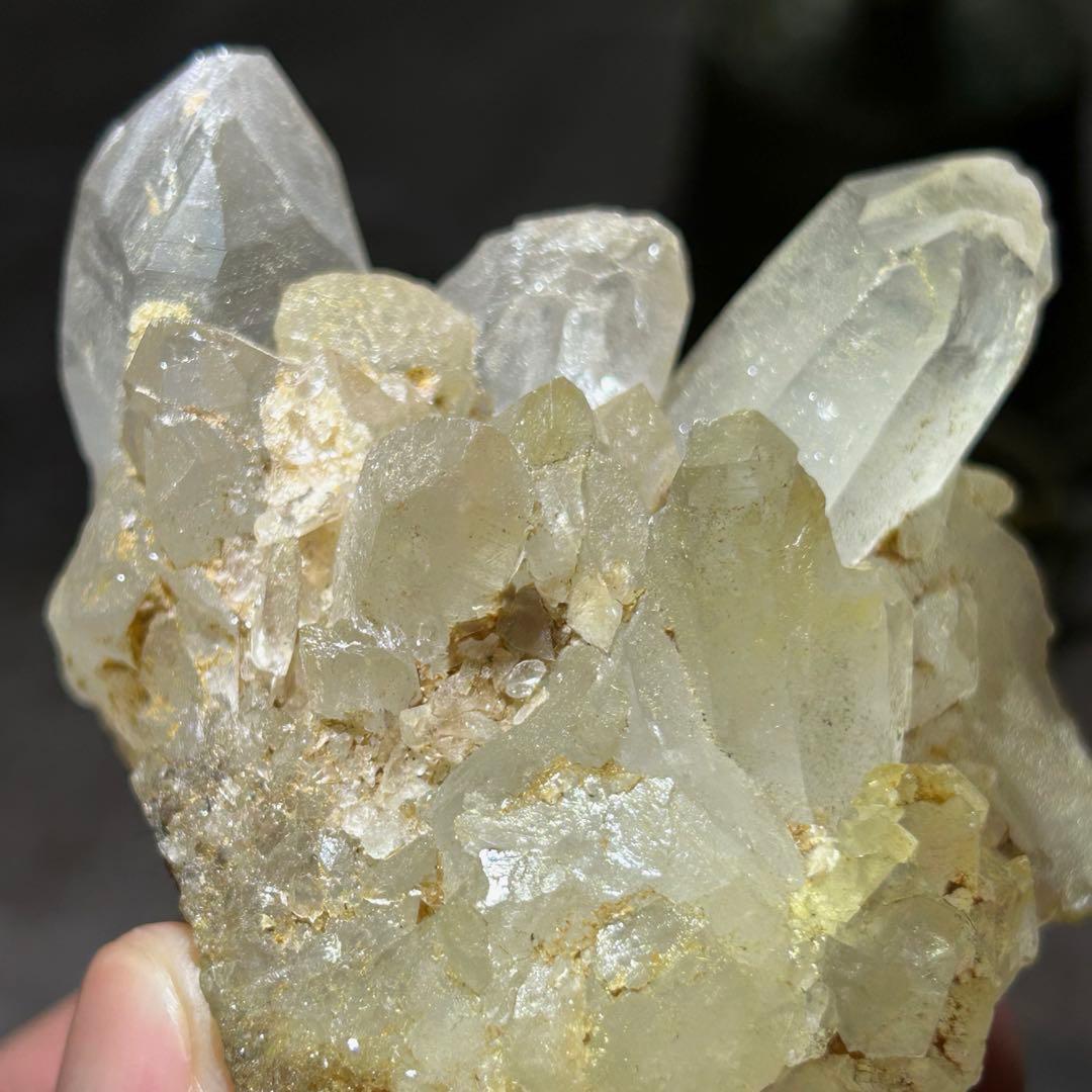 ☆別格高級品！ゴールデン　マニカラン　水晶　原石　クラスター　福徳弁天秘宝⑧