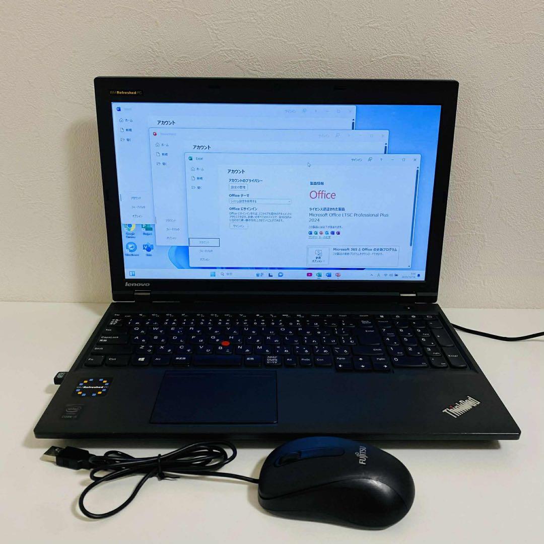 Y967 LENOVOノートパソコンi5メモリ16G高速SSD512Win11