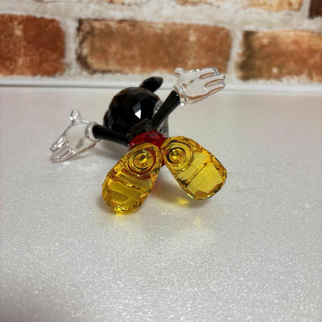 希少品 美品 スワロフスキー ディズニー ミッキーマウス クリスタル 証明書