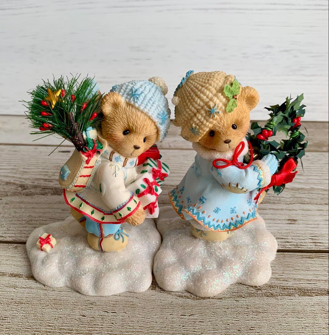 チェリッシュドテディーズ エリックとインガ クリスマス 置物