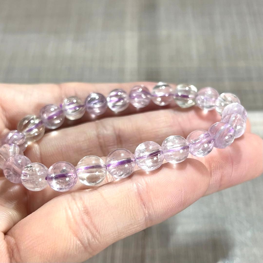 高品質　てりが良い　キャッツアイクンツァイトブレスレット　3-1