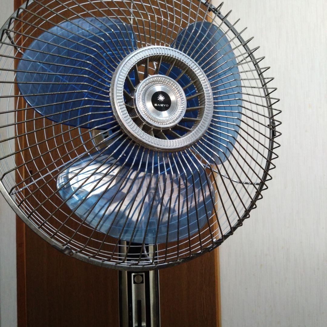 SANYO スタンド型扇風機 青