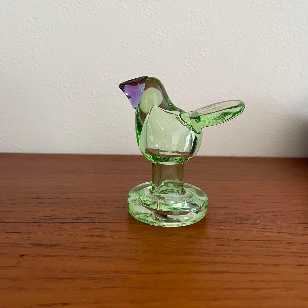 イッタラ　birds ミニシエッポ　脚付　アップルグリーン　アメジスト