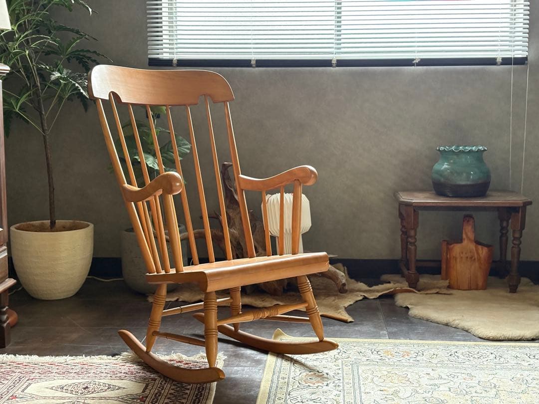 飛騨産業　ロッキングチェア　スポークバック　ウッドチェア　クラシック SZ