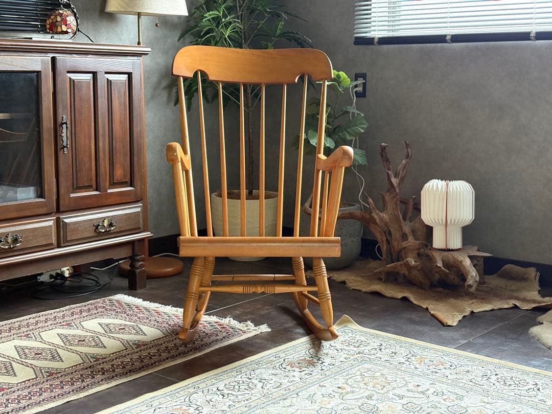 飛騨産業　ロッキングチェア　スポークバック　ウッドチェア　クラシック SZ